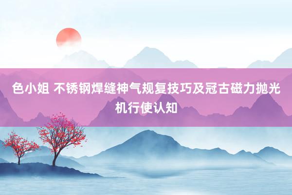 色小姐 不锈钢焊缝神气规复技巧及冠古磁力抛光机行使认知