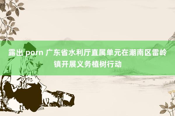 露出 porn 广东省水利厅直属单元在潮南区雷岭镇开展义务植树行动