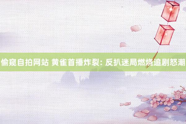 偷窥自拍网站 黄雀首播炸裂: 反扒迷局燃烧追剧怒潮