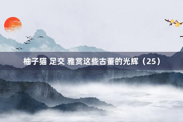 柚子猫 足交 雅赏这些古董的光辉（25）