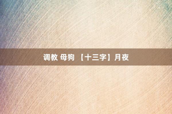 调教 母狗 【十三字】月夜